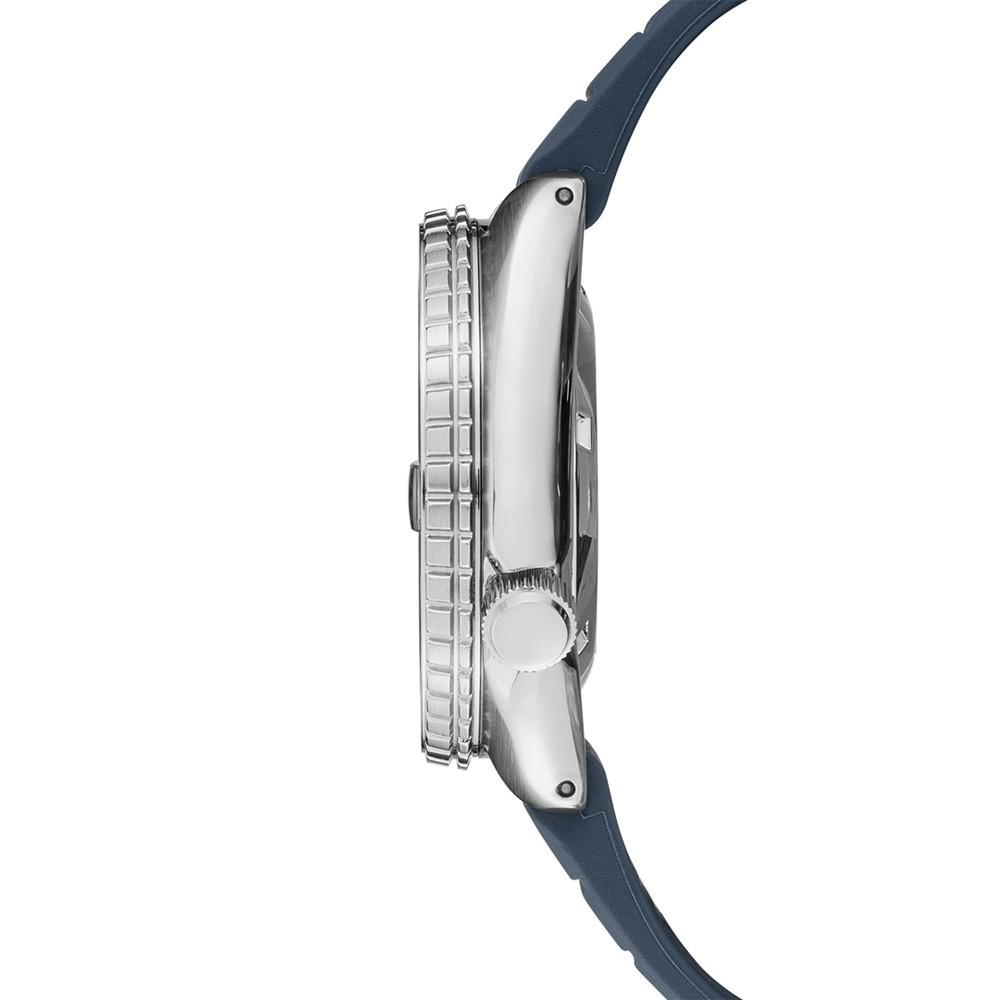 商品Seiko|Men's Automatic Prospex Diver Dark Blue Silicone Strap Watch 45mm,价格¥4428,第4张图片详细描述