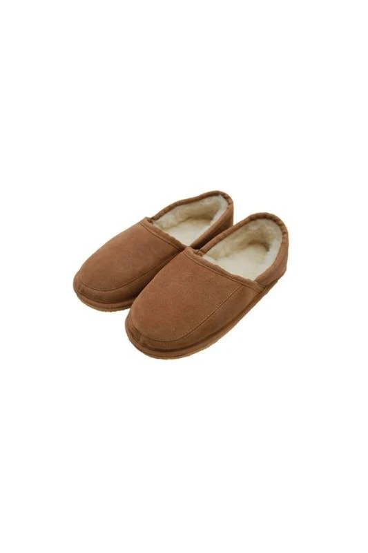 商品Eastern Counties Leather|Eastern Counties Leather Mens Dominic Wool-blend Slippers (Camel),价格¥187,第1张图片