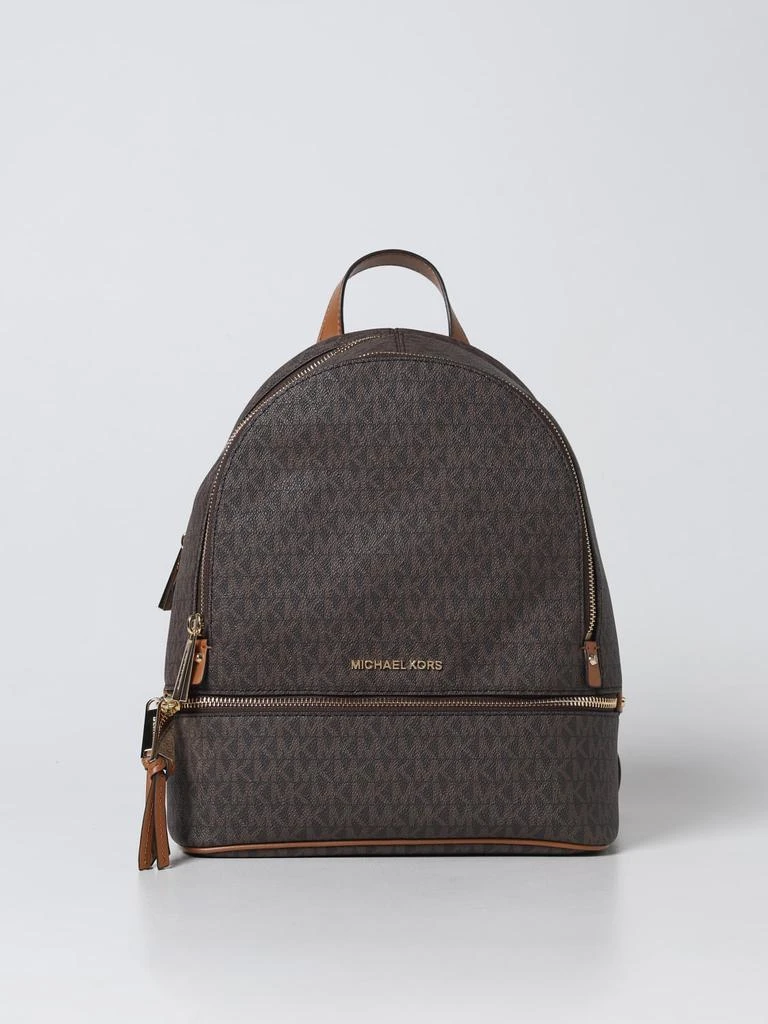 商品Michael Kors|Michael Michael Kors Rhea backpack in coated canvas with all-over MK monogram,价格¥2235,第1张图片