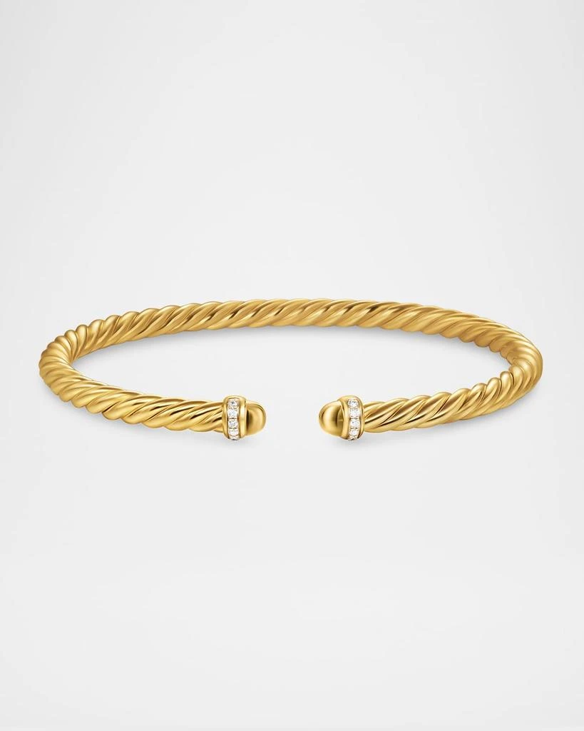 商品David Yurman|Modern Cablespira Bracelet in 18K Gold with Gemstones and Diamonds,价格¥16206,第5张图片详细描述