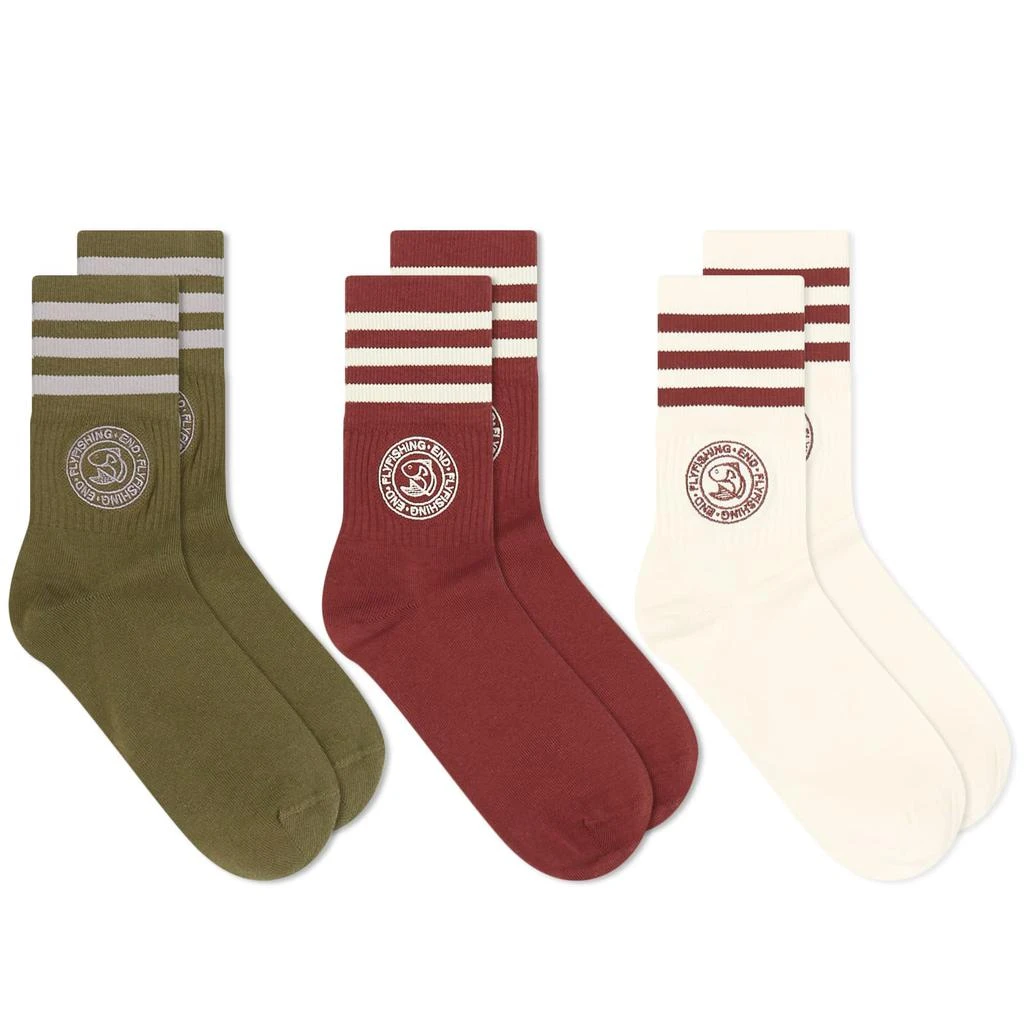 商品Adidas|END. X Adidas Flyfishing Sock - 3 Pack,价格¥208,第1张图片