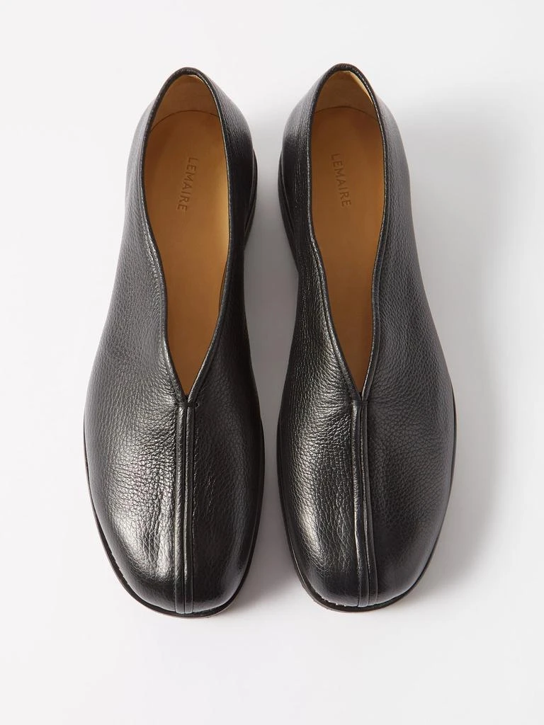 商品Lemaire|Piped leather slip-on shoes,价格¥2551,第3张图片详细描述