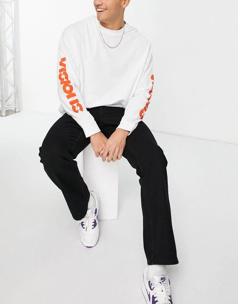 商品Topman|Topman baggy jeans in black,价格¥270,第4张图片详细描述