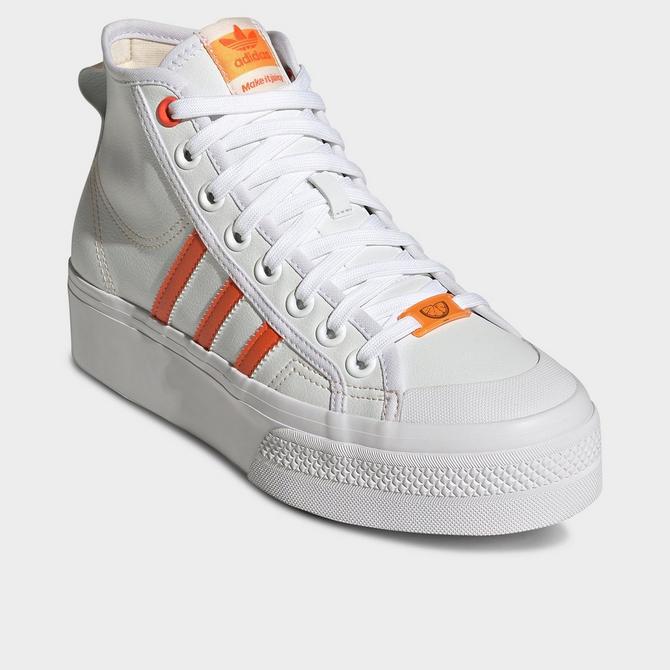 Women's adidas Originals Nizza Platform Mid Casual Shoes商品第2张图片规格展示