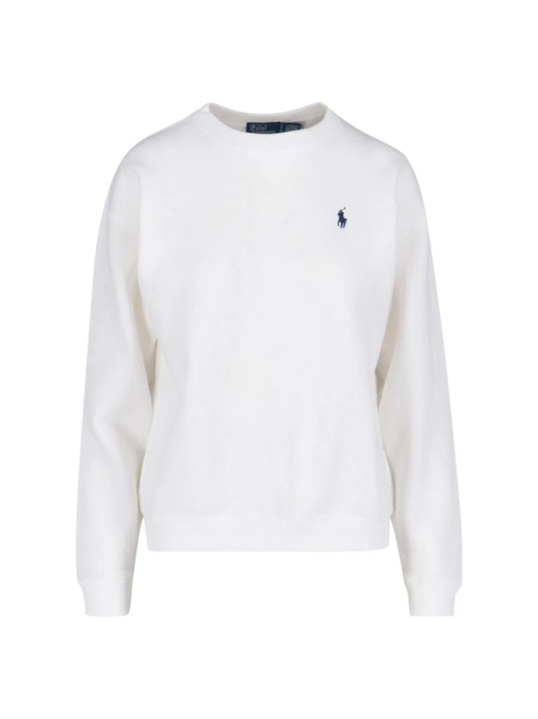 商品Ralph Lauren|Logo Crewneck Sweatshirt – White,价格¥1226,第1张图片