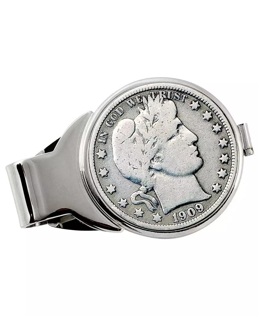 商品American Coin Treasures|Men's Silver Barber Half Dollar Coin Money Clip,价格¥594,第1张图片