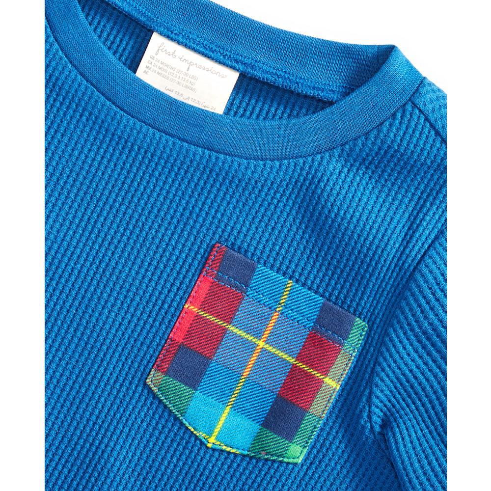 商品First Impressions|Toddler Boys Plaid Pocket Top, Created for Macy's,价格¥89,第5张图片详细描述