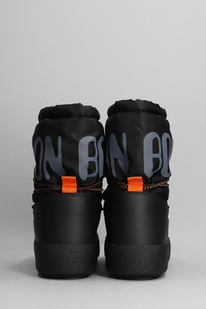 Moon Boot Low Heels Ankle Boots In Black Polyamide商品第4张图片规格展示
