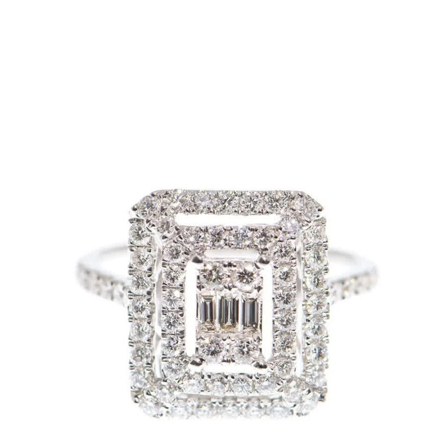商品J Collection|New J Collection Fine Jewellery Ring W / Diamond2 Cdibag 0.13 Ct68 Rddi 0.90 Ct18kw 3.46 Gm 18kt White Gold Silver,价格¥13312,第2张图片详细描述