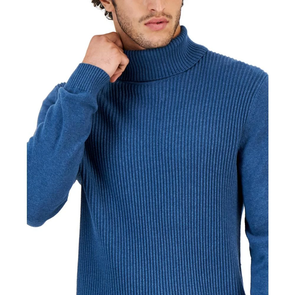 商品Club Room|Men's Textured Cotton Turtleneck Sweater, Created for Macy's,价格¥148,第3张图片详细描述