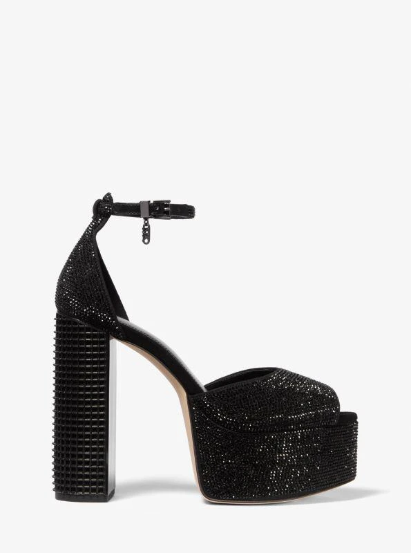 商品Michael Kors|Maxine Crystal Embellished Platform Sandal,价格¥1396,第2张图片详细描述