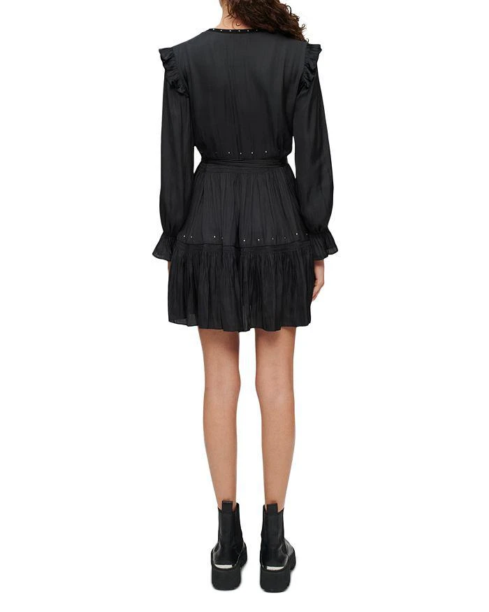 商品Maje|Rinode Studded Flowy Dress,价格¥1545,第3张图片详细描述