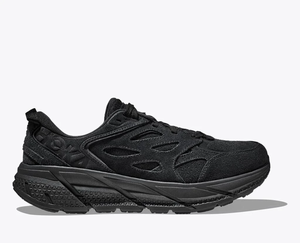 商品Hoka One One|Clifton L Suede 1122571-BBLC Men's US 5 Black Running Shoes TF2011,价格¥1063,第2张图片详细描述