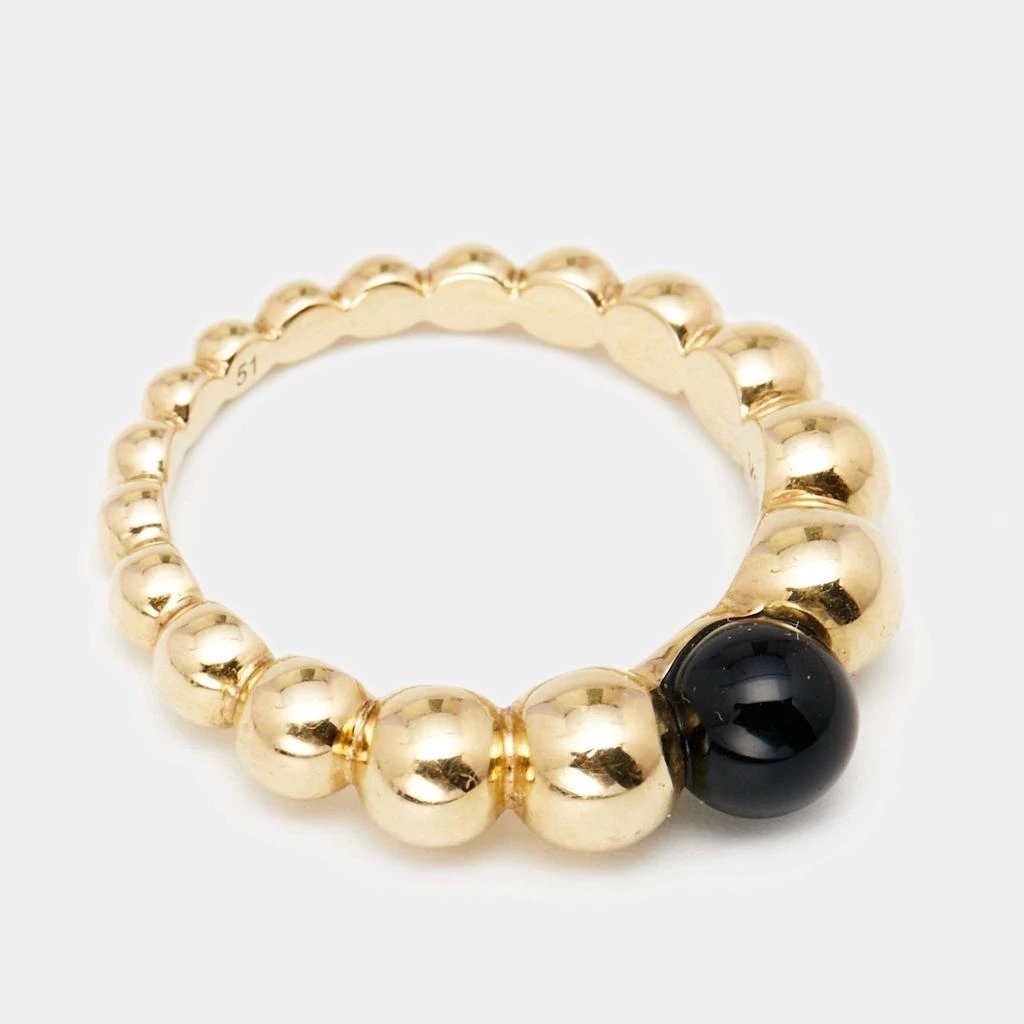 商品[二手商品] Van Cleef & Arpels|Van Cleef & Arpels Perlee Couleurs Onyx 18K Yellow Gold Variation Ring 51,价格¥8474,第4张图片详细描述