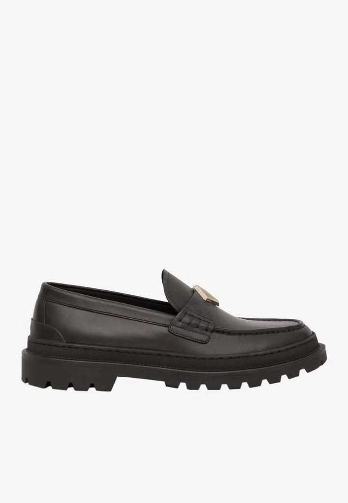 商品Dior|Logo Plaque Explorer Loafers in Calf Leather,价格¥4672,第1张图片