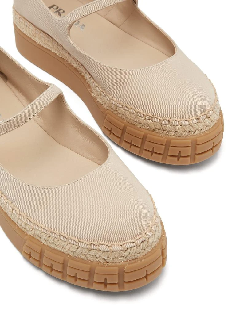 Canvas platform Mary Jane flats 商品