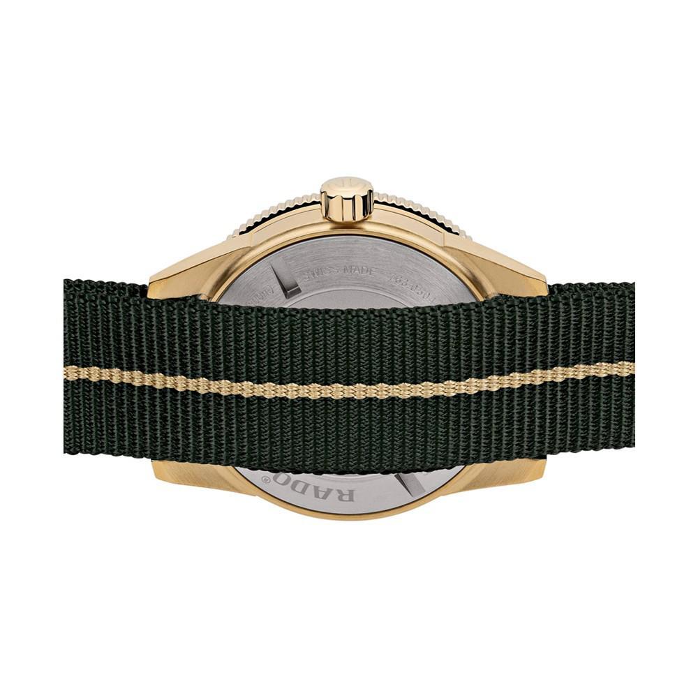 商品Rado|Men's Swiss Automatic Captain Cook Green NATO Strap Watch 42mm,价格¥19456,第5张图片详细描述