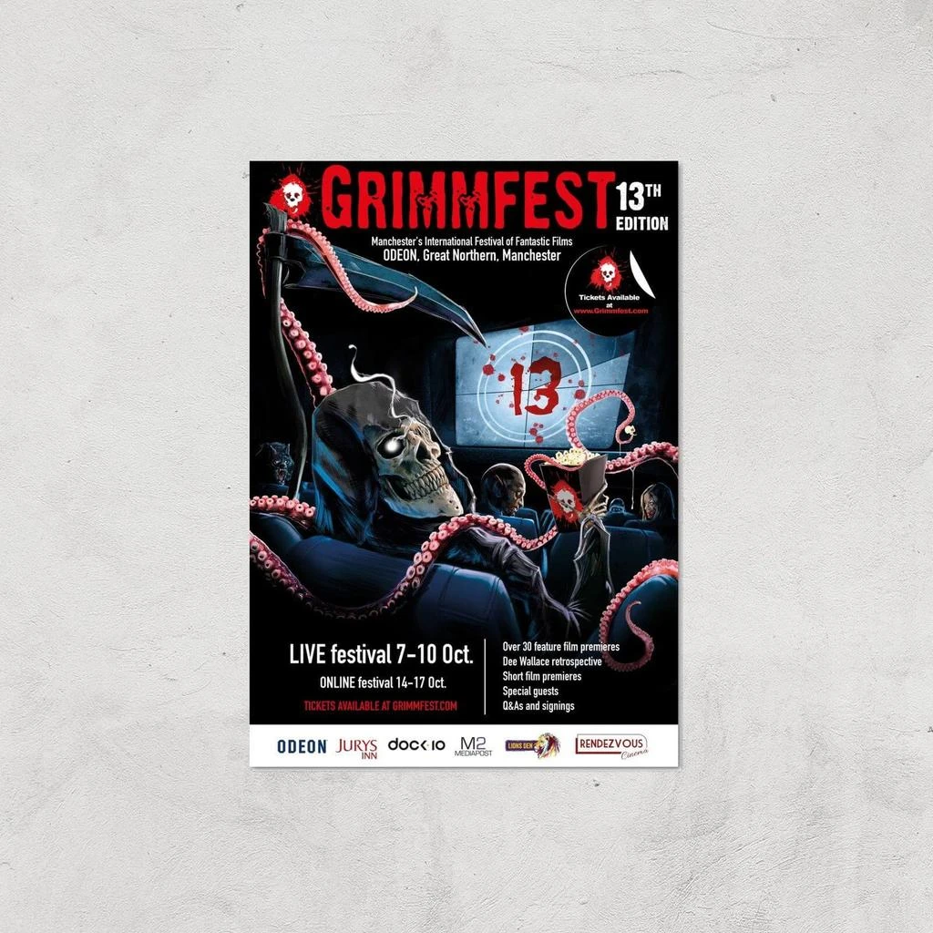 商品Original Hero|Grimmfest 13th Edition 2021 Giclée Art Print,价格¥117,第1张图片详细描述