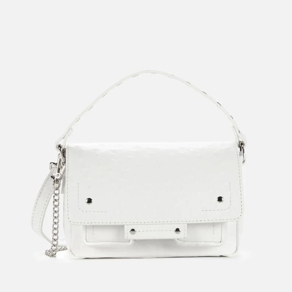 商品Nunoo|Núnoo Women's Small Honey Ostrich Shoulder Bag - White,价格¥506,第1张图片