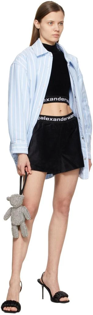 商品Alexander Wang|Black Logo Elastic Tank Top,价格¥1207,第4张图片详细描述
