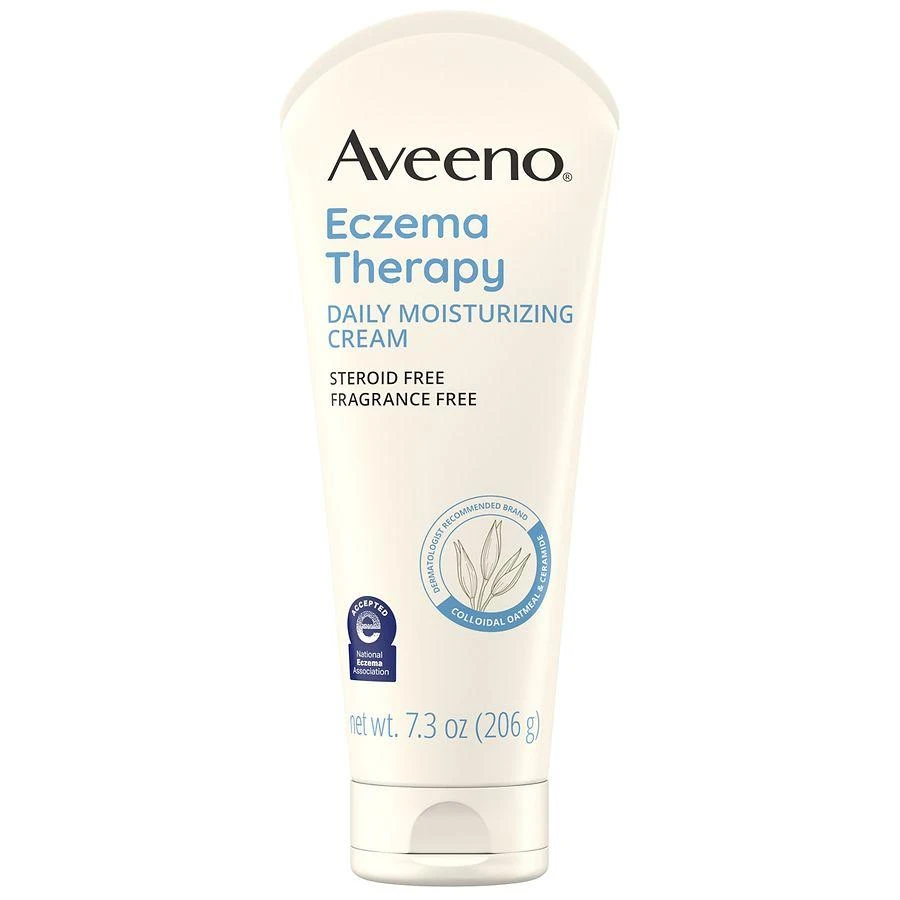 商品Aveeno|Eczema Therapy Daily Soothing Body Cream, Steroid-Free Fragrance-Free,价格¥135,第1张图片