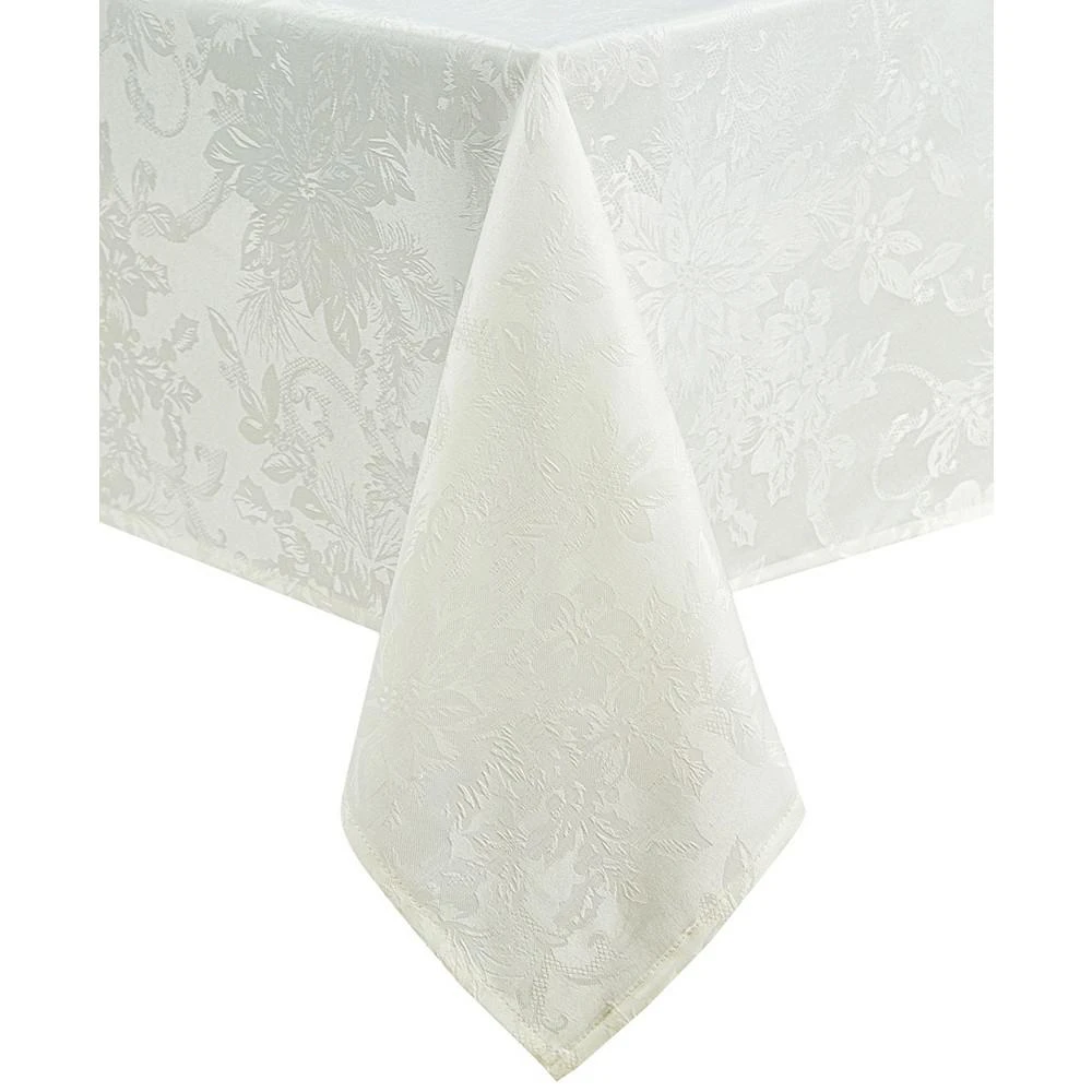 商品Elrene|Elrene Poinsettia Jacquard Holiday Tablecloth - 52" x 70" Oblong,价格¥258,第2张图片详细描述
