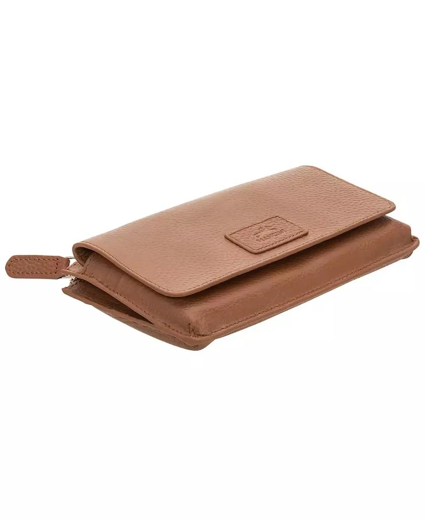 Women's Pebbled Collection RFID Secure Crossbody Wallet 商品