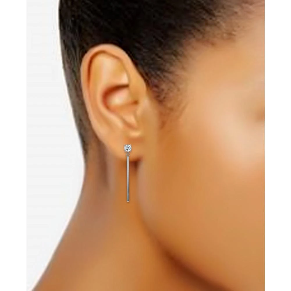 商品Giani Bernini|Cubic Zirconia Vertical Bar Drop Earrings, Created for Macy's,价格¥113,第2张图片详细描述