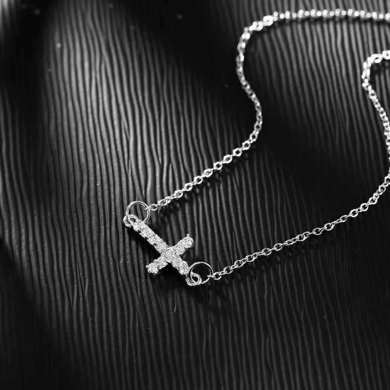 【美国】MY FASHION DESIGN 925银首饰品女士银色十字架项链 商品