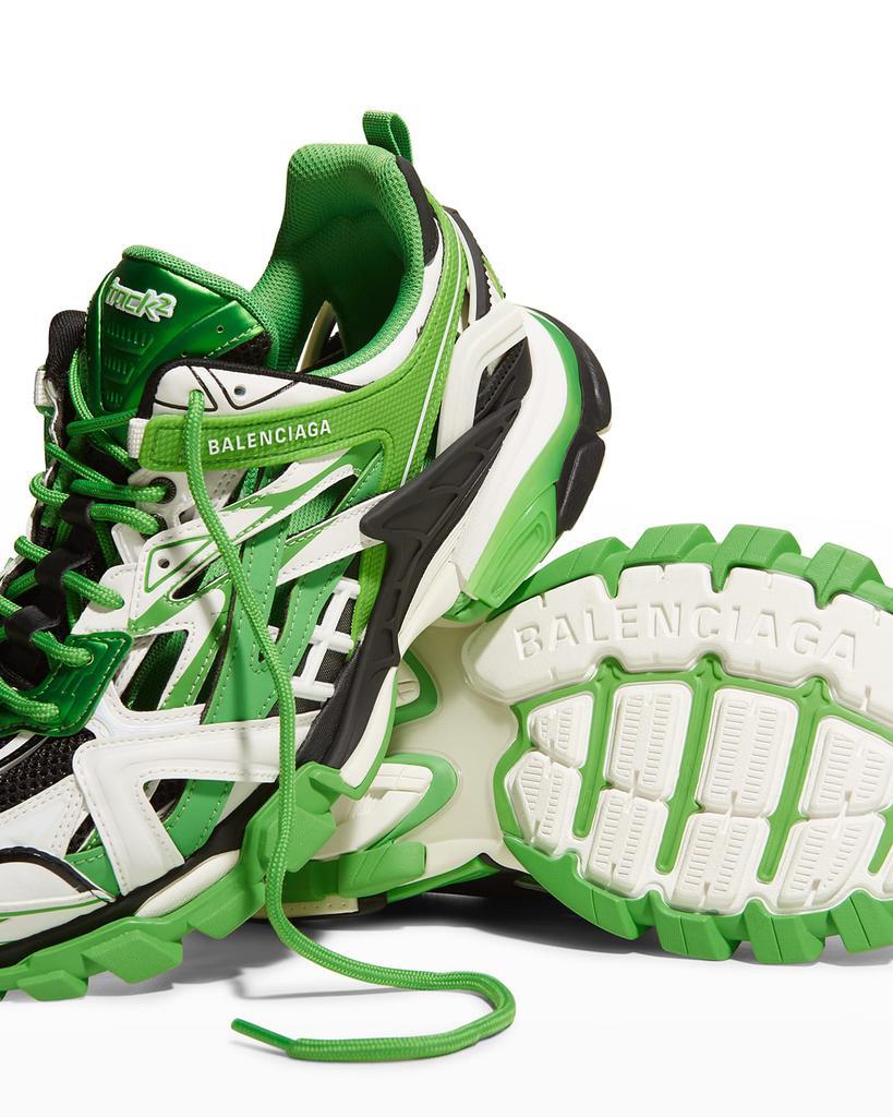商品Balenciaga|Men's Track 2 Metallic Caged Trainer Sneakers,价格¥3092,第6张图片详细描述
