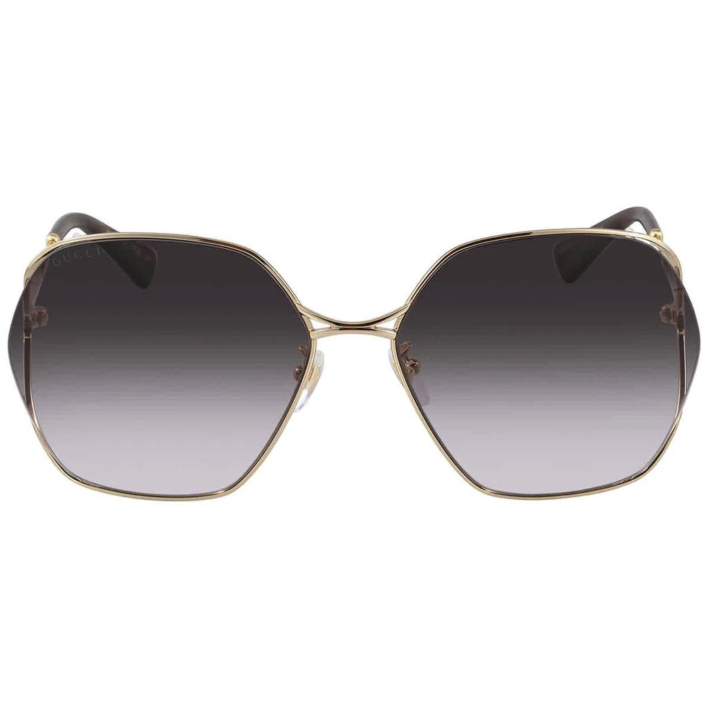 商品Gucci|Gucci Grey Gradient Geometric Ladies Sunglasses GG0818SA 001 63,价格¥1634,第2张图片详细描述