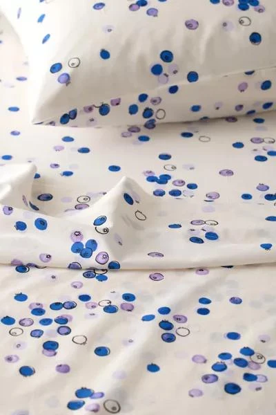 商品Urban Outfitters|Blueberry Patterned Core Sheet Set,价格¥366,第2张图片详细描述