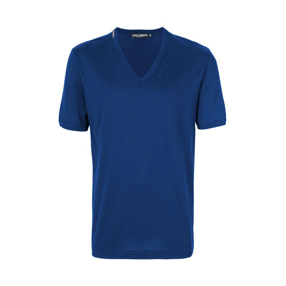 商品Dolce & Gabbana|Dolce & Gabbana Blue Cotton T-Shirt,价格¥1922,第1张图片