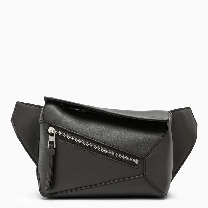 商品Loewe|Mini Puzzle bumbag in dark grey leather,价格¥14043,第1张图片