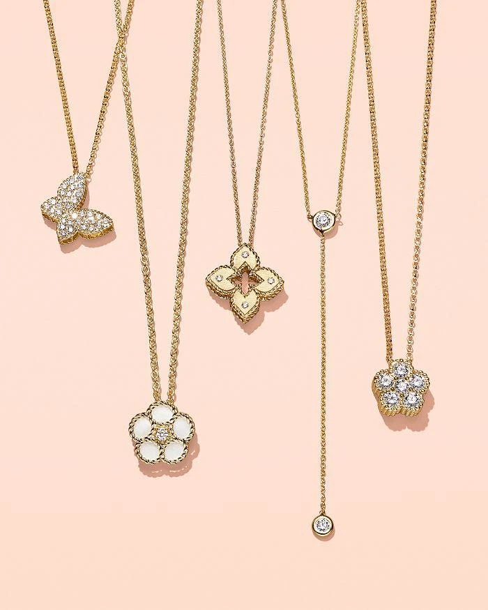 商品Roberto Coin|18K Yellow Gold Daisy Diamond Pendant Necklace, 17.5" - Exclusive,价格¥33640,第5张图片详细描述