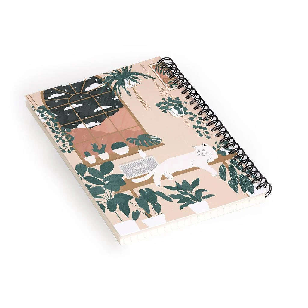 商品DENY Designs|Chloe Smart Print Cat With Plants Notebook Spiral,价格¥169,第2张图片详细描述