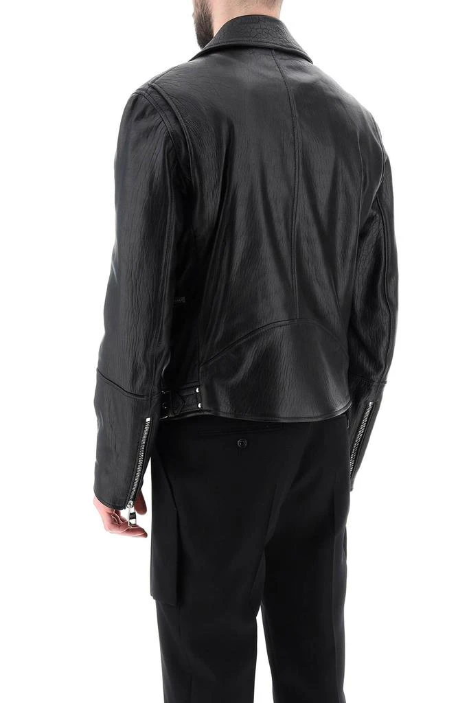 商品Alexander McQueen|leather biker jacket,价格¥14288,第3张图片详细描述