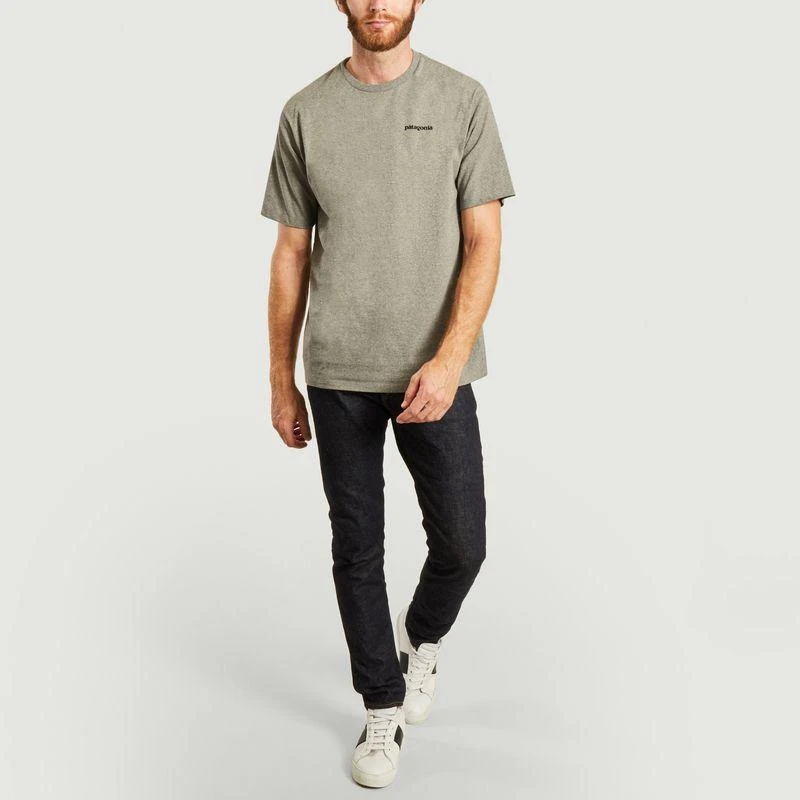 商品Patagonia|T-shirt P6 logo gravel heather PATAGONIA,价格¥166,第4张图片详细描述