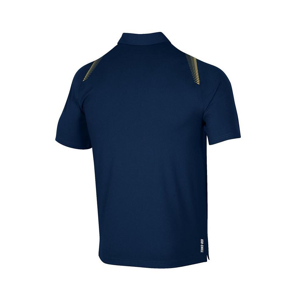 商品Under Armour|Men's Navy Notre Dame Fighting Irish 2021 Sideline Performance Polo Shirt,价格¥658,第4张图片详细描述
