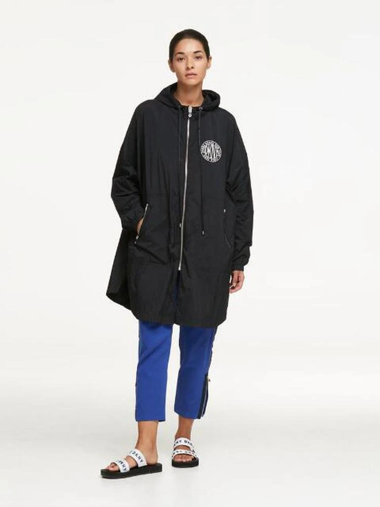 商品DKNY|Long Nylon Jacket With Hood,价格¥672,第2张图片详细描述