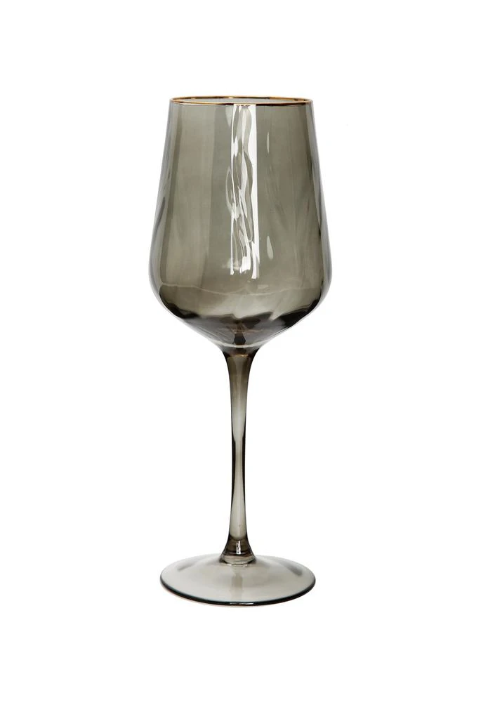 商品Classic Touch Decor|Set of 6 Smoked Wine Glasses,价格¥374,第2张图片详细描述