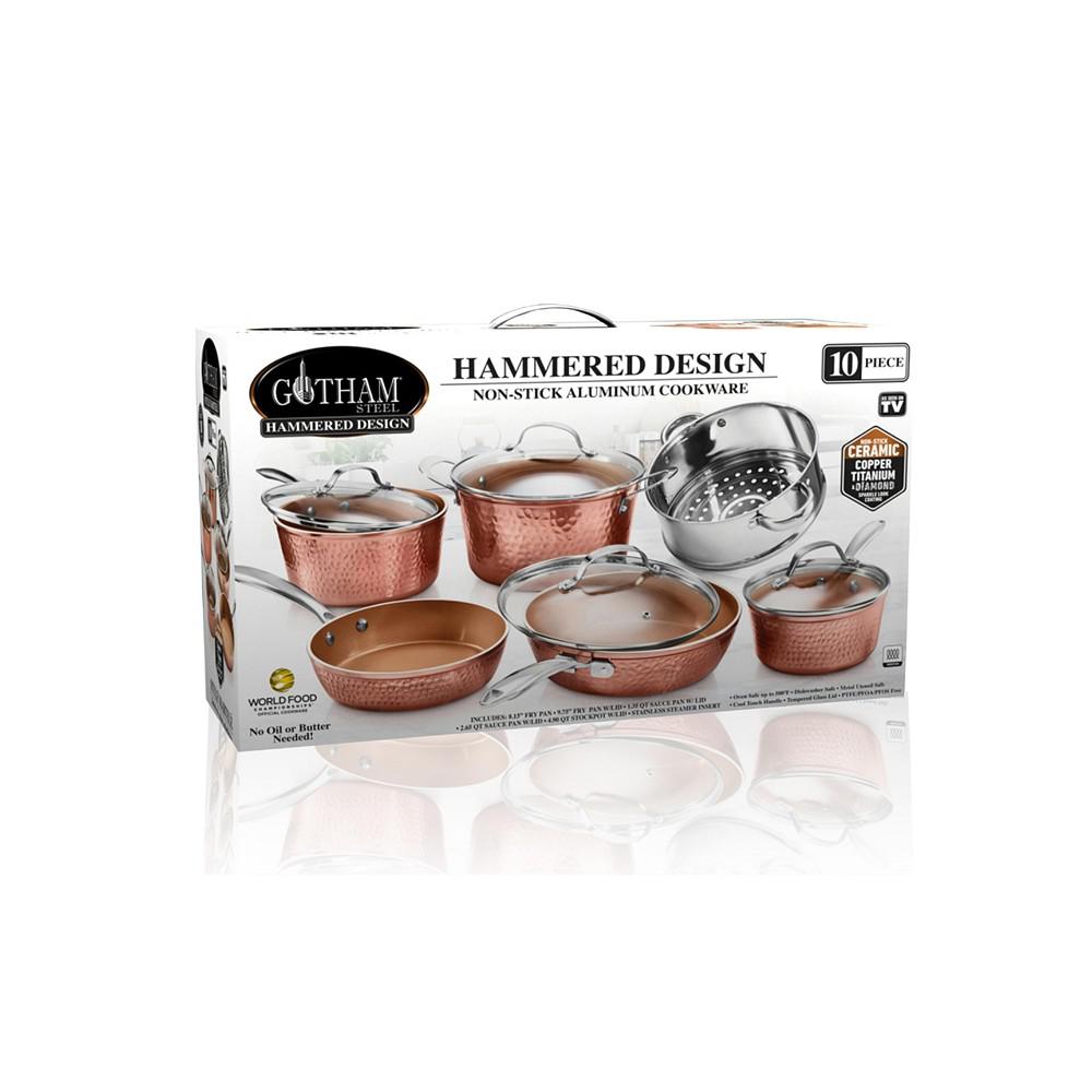 Hammered Copper 10-Pc. Cookware Set商品第6张图片规格展示