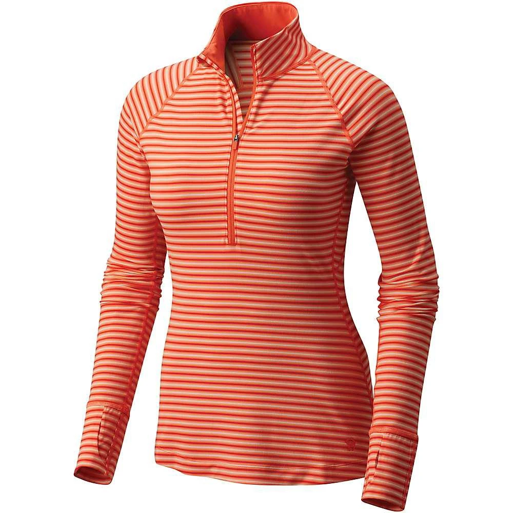 商品Mountain Hardwear|Mountain Hardwear Women's Butterlicious Stripe LS 1/2 Zip Top,价格¥344,第1张图片