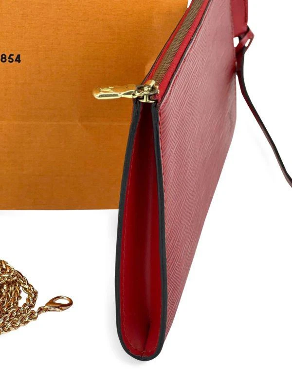 商品[二手商品] Louis Vuitton|Louis Vuitton Handbag Epi 24 Pochette Accessories Red Leather Crossbody Bag Preowned,价格¥9023,第2张图片详细描述