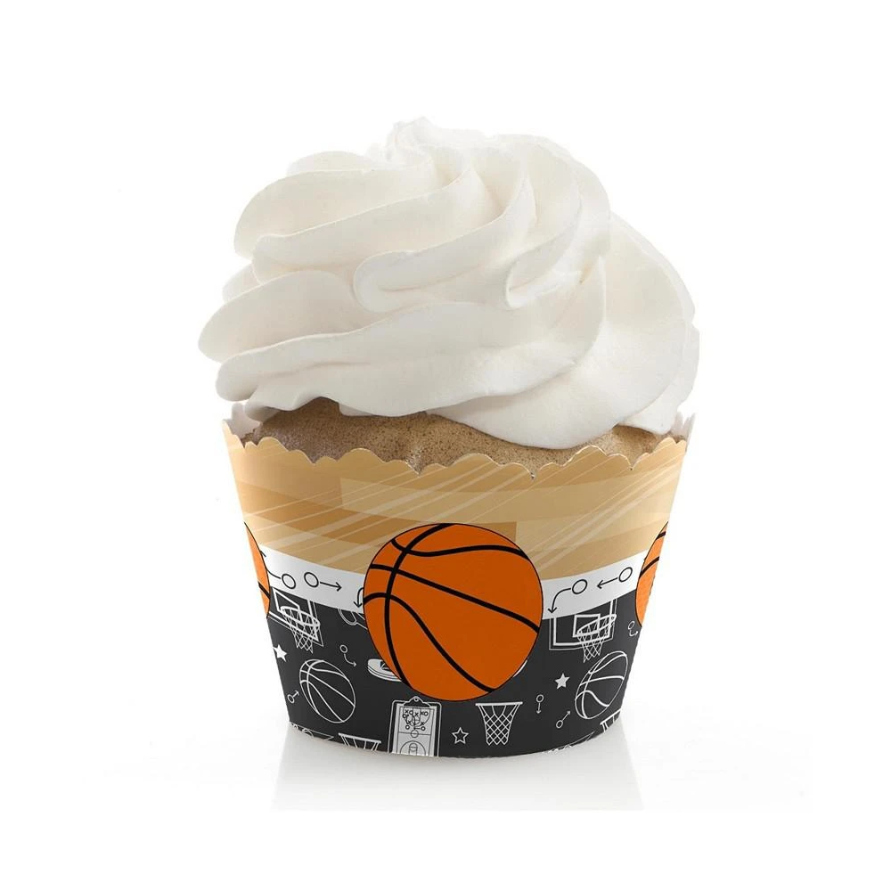 商品Big Dot of Happiness|Nothin' but Net - Basketball - Birthday Party Decor - Cupcake Wrappers - 12 Ct,价格¥82,第1张图片