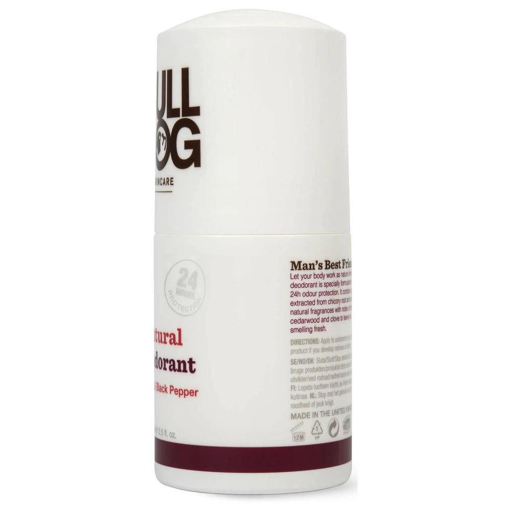 商品Bulldog Skincare for Men|Bulldog Black Pepper & Vetiver Natural Deodorant 75ml,价格¥43,第3张图片详细描述