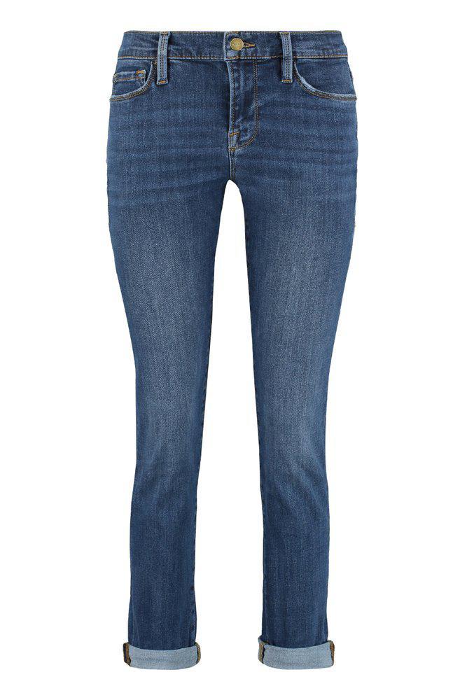 商品FRAME|Frame Turn-Up Hem Stretch Jeans,价格¥1826,第1张图片