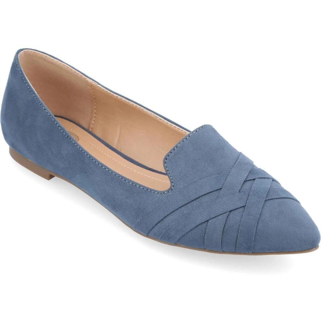 Journee Collection Womens Mindee Faux Suede Slip On Loafers 商品