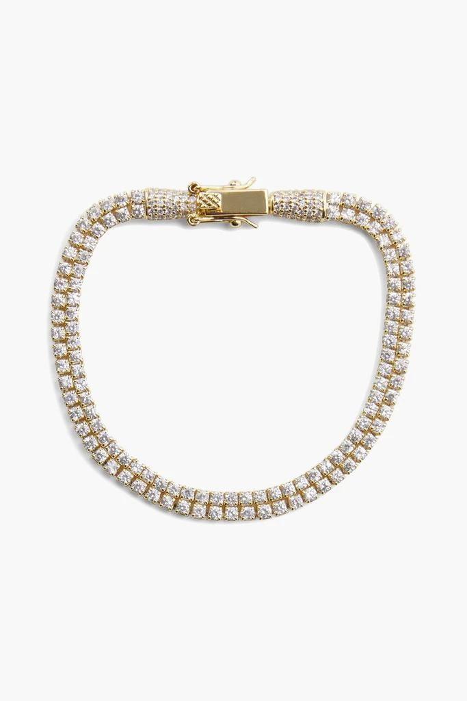 商品Kenneth Jay Lane|Gold-tone crystal bracelet,价格¥209,第1张图片