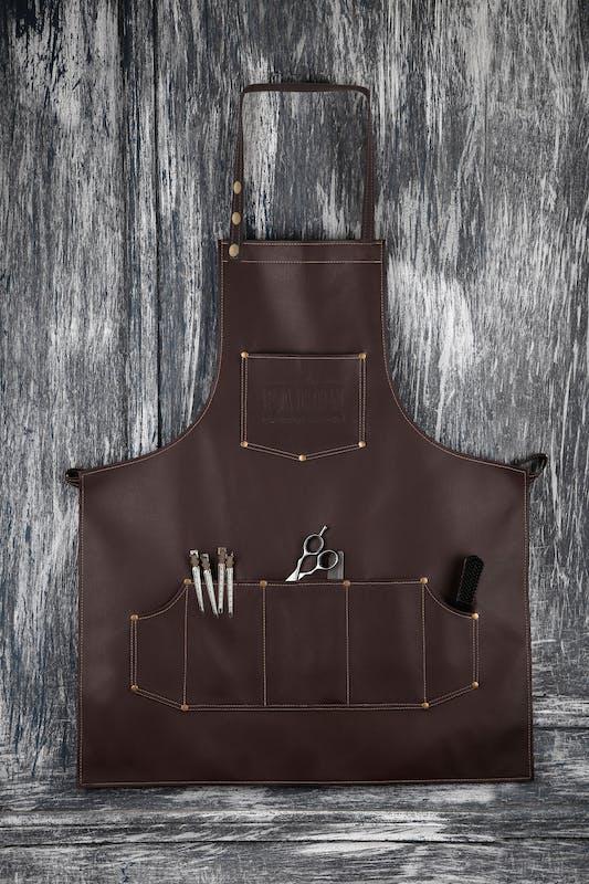 Professional Leather Hair Cutting Hairdressing Barber Apron Cape For Salon Hairstylist商品第1张图片规格展示